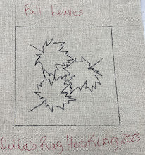 Fall Leaves, Rug Hooking Pattern
