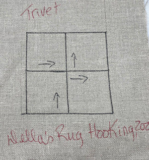 Trivet, Rug Hooking Pattern