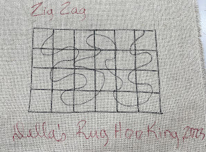 Zig Zag, Rug Hooking Pattern