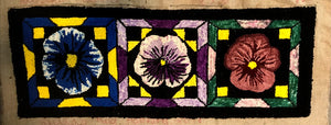 Pansy Runner, Rug Hooking Pattern