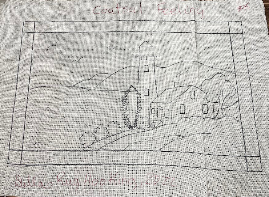 Coastal Feeling, Rug Hooking Pattern