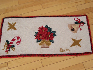 Xmas Pot, Rug Hooking Pattern
