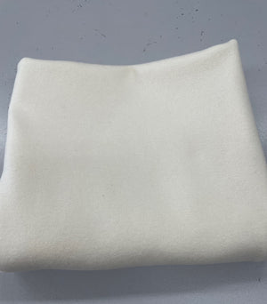 Dorr, White, Wool Fabric