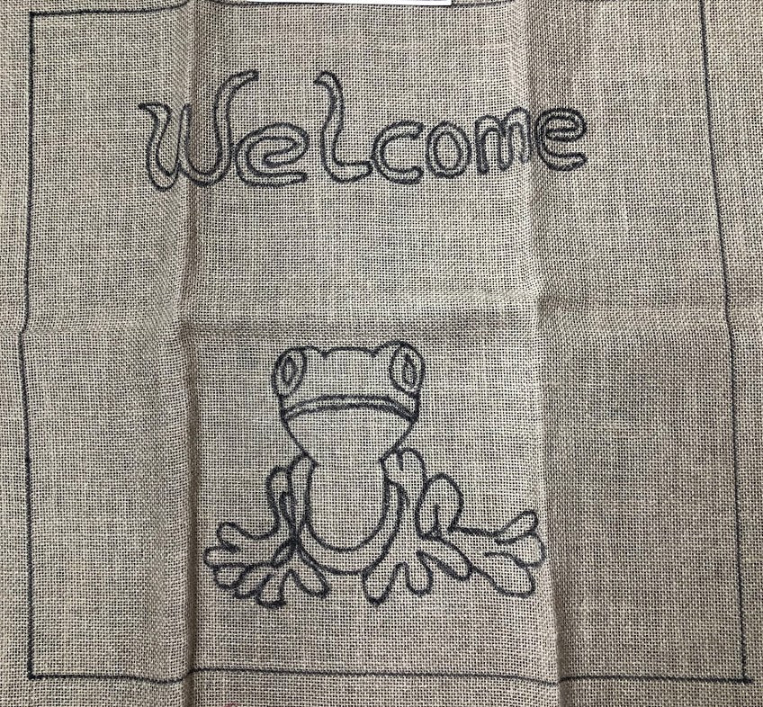 Froggy, Rug Hooking Pattern