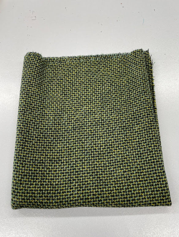 Dorr, Green & Natural Barley Corn, Wool Fabric