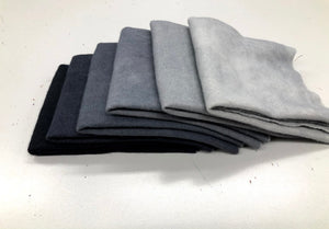 Grey, Wool Fabric Bundle
