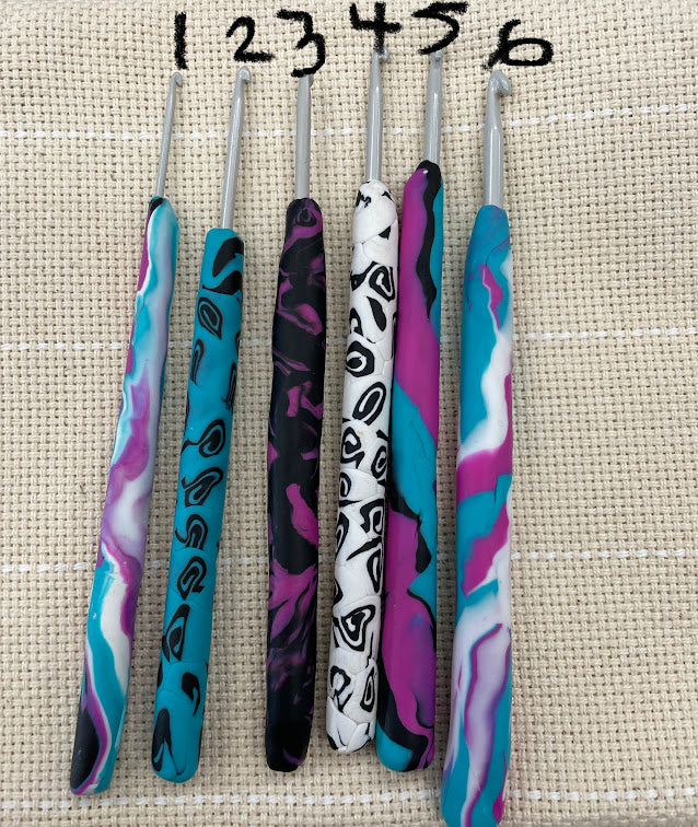 Clay Handled Rug Hooks