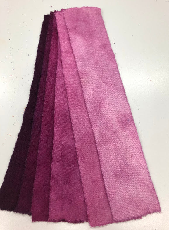 JA11, 6 Value Wool Fabric Swatch