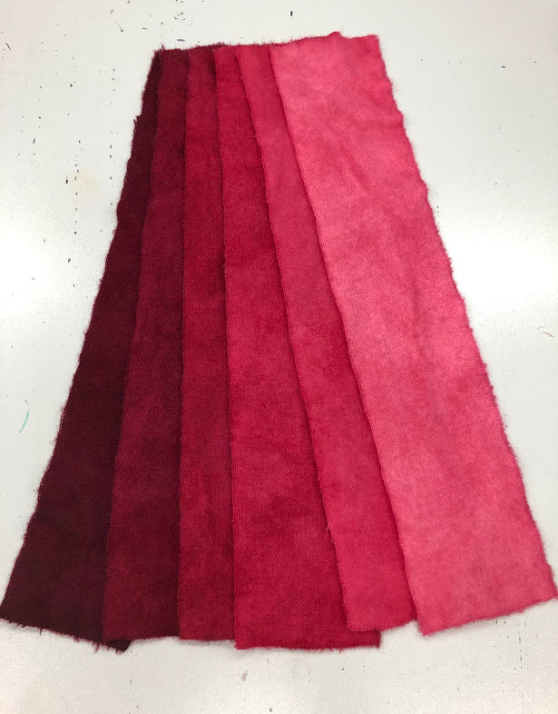 JA12, 6 Value Wool Fabric Swatch