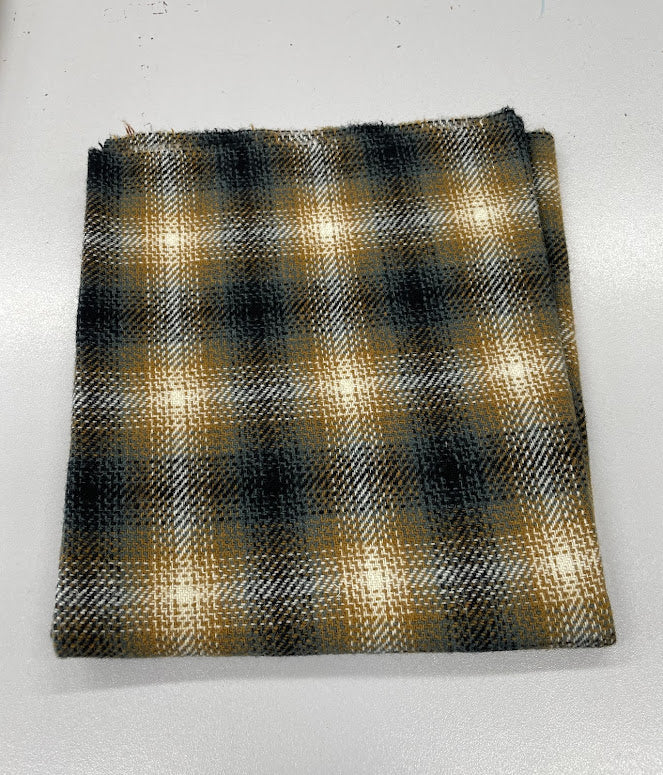 Dorr, Large Block Green, Wool Fabric