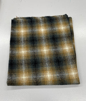 Dorr, Large Block Green, Wool Fabric