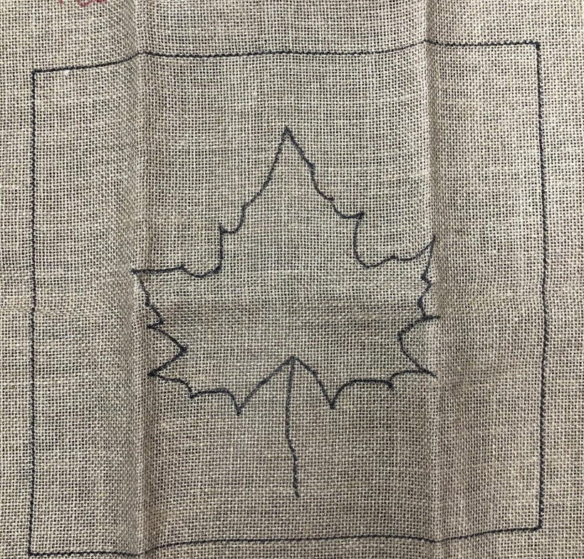 Leaf, Rug Hooking Pattern