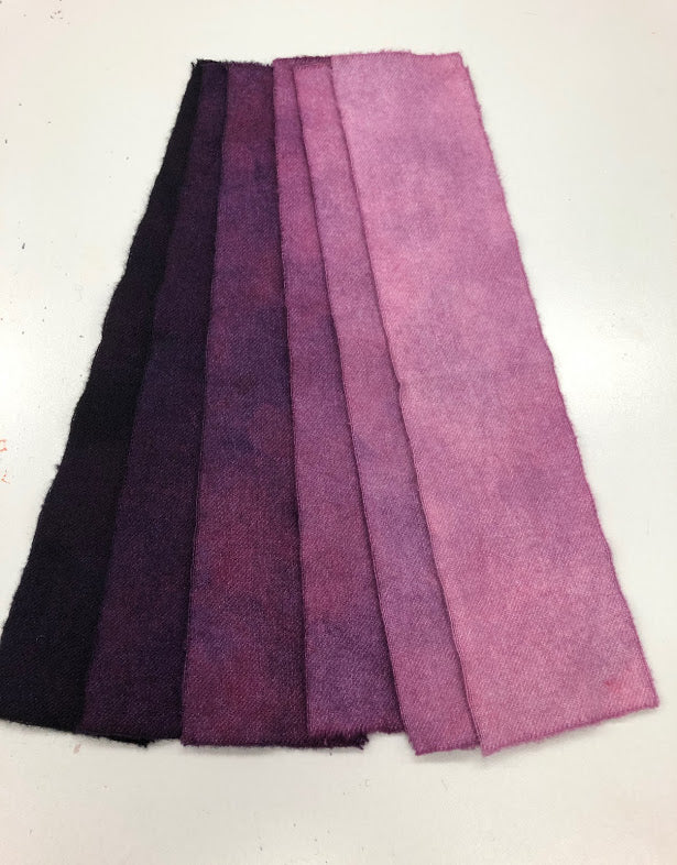 PC11, 6 Value Wool Fabric Swatch