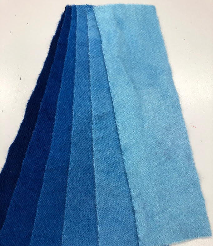 PC9, 6 Value Wool Fabric Swatch