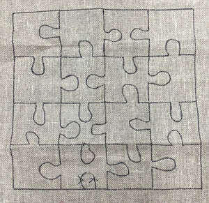Puzzle, Rug Hooking Pattern