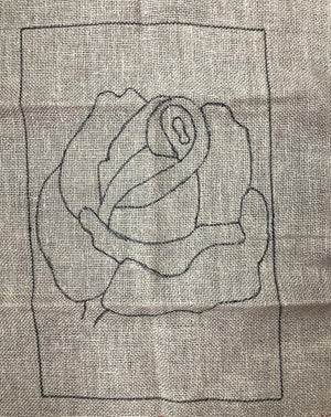 Rose, Rug Hooking Pattern