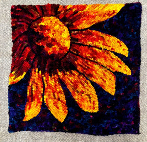 Sista Flower, Rug Hooking Pattern