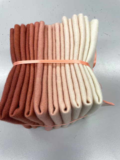 Skin Tone #3, Wool Fabric Bundle