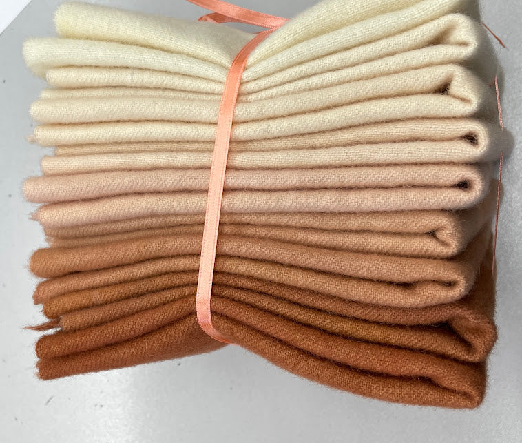 Skin Tone #4, Wool Fabric Bundle