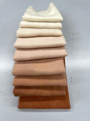 Skin Tone #4, Wool Fabric Bundle