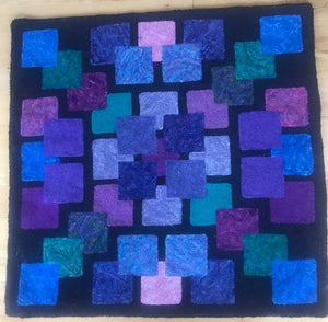 Della's Blocks, Rug Hooking Pattern