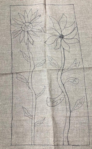 Tall Flowers, Rug Hooking Pattern