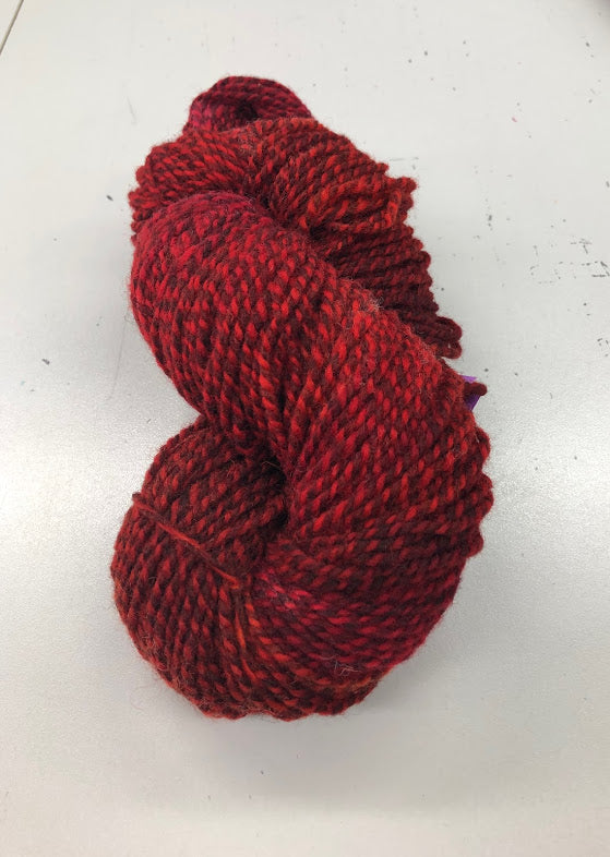Check Red, Wool Yarn