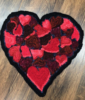 Valentine, Rug Hooking Pattern